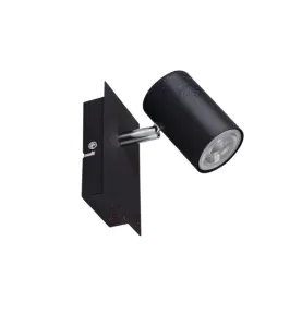 Applique Mural / Plafonnier Noir Ampoule GU10 10W