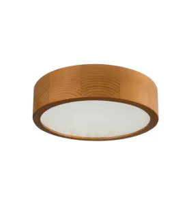 Plafonnier LED à Culot E27 20W Rond ∅275mm Or Chêne