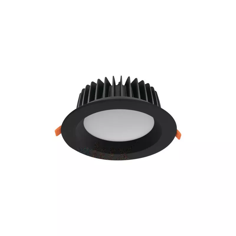 Spot LED Encastrable 20W Noir Étanche IP44 Rond ∅140mm Noir - Blanc Naturel 4000K