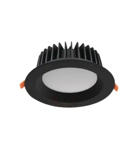 Spot LED Encastrable 20W Noir Étanche IP44 Rond ∅140mm Noir - Blanc Naturel 4000K