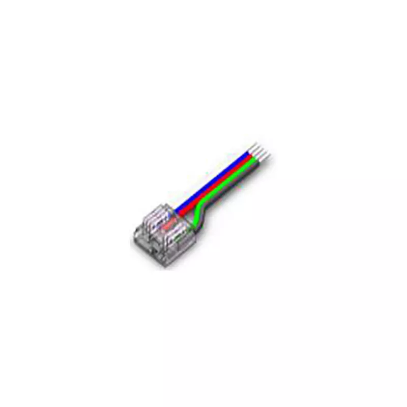 Connecteur Ruban LED COB RGB+W Largeur 12mm sans Soudure