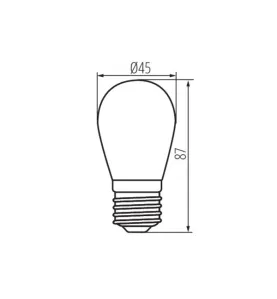 Ampoule LED 0,5W E27 ST45 50lm (5W) - Blanc Naturel 4000K