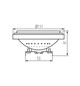 Ampoule LED 13W G53 AR-111 950lm (107W) - Blanc Naturel 4500K