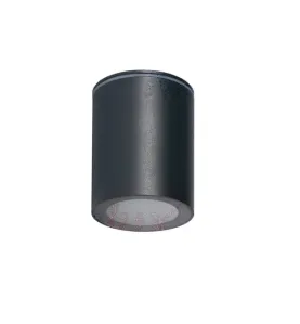 Plafonnier LED Saillie Rond ⌀70mm 1xGU10 Étanche IP65 Noir