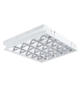 Dalle avec Grille encastrable 625x595mm pour Tubes LED T8 4x18W Max REGIS