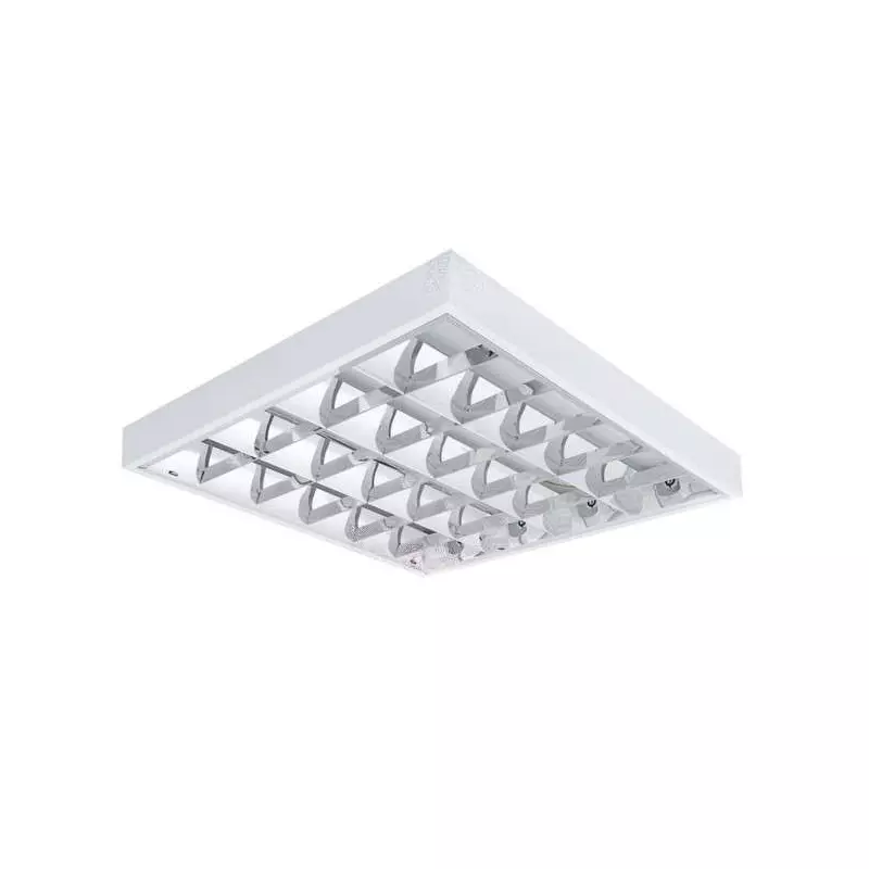 Dalle avec Grille saillie 615x615mm pour Tubes T8 4x18W Max