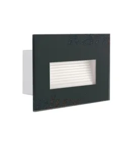 Mini Spot Rectangulaire 3W 140lm Étanche IP44 AC220-240V Graphite GLASI - Blanc Naturel 4000K