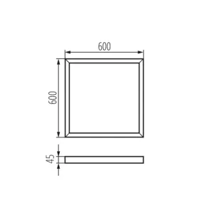 Cadre de Fixation Saillie Blanc pour BRAVO ADTR-S Hauteur 45mm