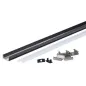 Profilé Aluminium Noir Fin 7mm pour Ruban LED 2m