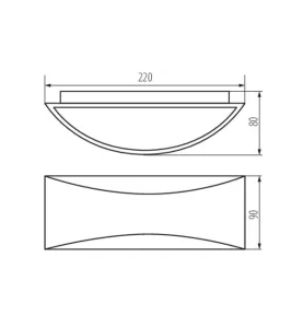 Applique Murale 8W 375lm Étanche IP54 Blanc - Blanc Naturel 4000K