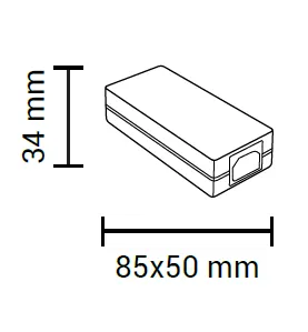 Alimentation LED DC12V 18W 1,5A Non-Étanche IP20