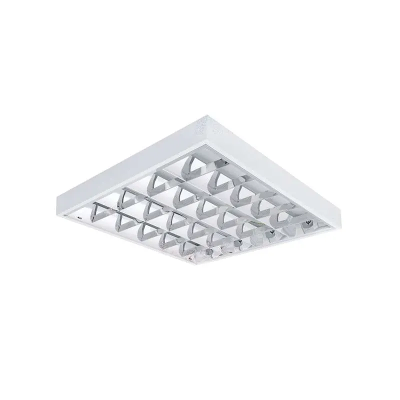 Dalle avec Grille saillie 614x614mm pour Tubes T8 4x18W Max