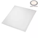 Dalle LED 36W 210W 3600lm Carré Blanc 620mmx620mm - Blanc Naturel 4500K