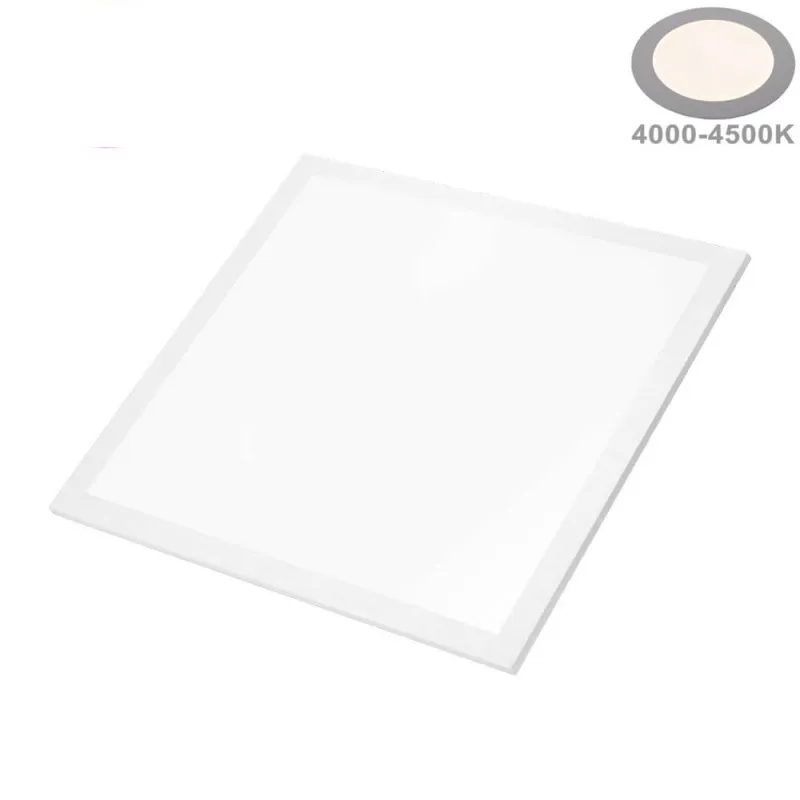 Dalle LED 36W 210W 3600lm Carré Blanc 620mmx620mm - Blanc du Jour 4500K