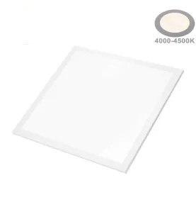 Dalle LED 36W 210W 3600lm Carré Blanc 620mmx620mm - Blanc du Jour 4500K