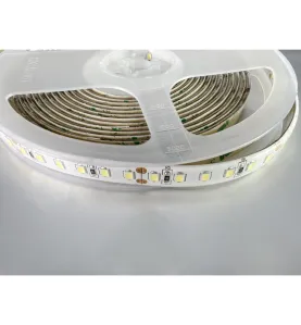 Ruban LED Blanc 24V haute luminosité 120 LED/m étanche 25W/m 5m - Blanc du Jour 6000K