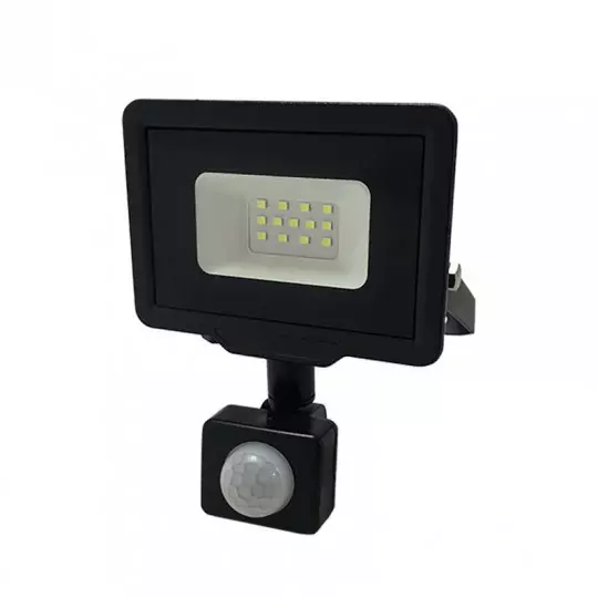 Projecteur LED 50W Noir détecteur de mouvement IP65