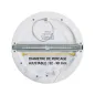 Plafonnier LED Encastrable Dimmable AC220/240V 18W 1440lm 100° IP40 IK08 Ø220mm - CCT 3000K-6000K perçage Ø52mm