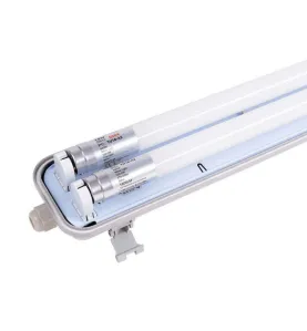 Boitier avec Double Tubes LED T8 2x18W 3200lm (2x36W) 1200mm Étanche IP65 - Blanc Naturel 4500K