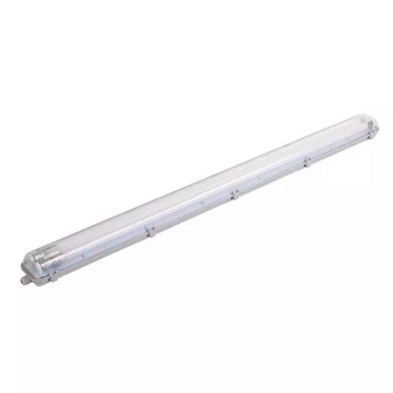 Boitier avec Double Tubes LED T8 2x18W 3200lm (2x36W) 1200mm Étanche IP65 - Blanc du Jour 6000K