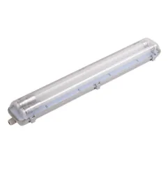 Boitier avec Double Tubes LED T8 2x9W 1600lm (2x18W) 600mm Étanche IP65 - Blanc du 6000K