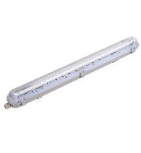 Boitier avec Tube LED T8 9W 800lm 600mm Étanche IP65 - Blanc du Jour 6000K