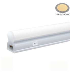 Réglette LED Type T5 4W 320lm (30W) IP20 310mm - Blanc Chaud 2700K