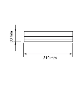 Réglette LED Type T5 4W 320lm (30W) IP20 310mm - Blanc Naturel 4500K