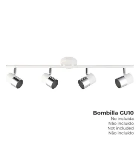 Applique pour 1 ampoule Gu-10 Blanc argenté