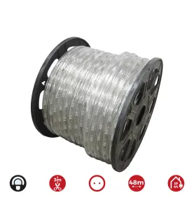 Tube Flexiled LED 2 Voies 1,73W/m 36 LED/m Longueur 48m IP44 - Blanc Froid 6000K ( usage int. ext.)