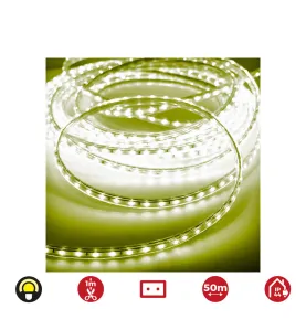 Ruban LED 4,2W/m 60 LED/m 220-240v IP44 50M - Jaune