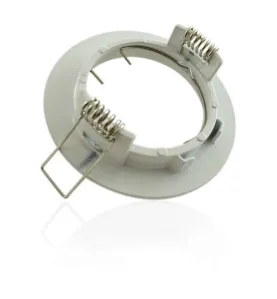 Kit Spot LED GU10 5W rond encastrable fixe blanc Dimmable