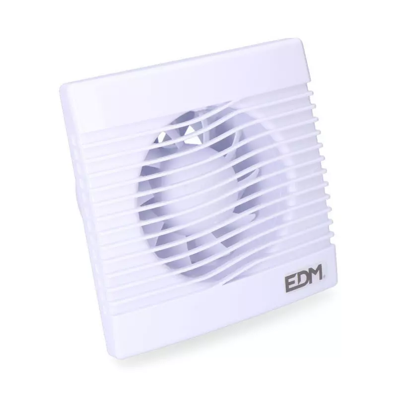 Extracteur d'Air avec Minuteur 15W 39dB 104m³/H Ø10cm 160,5x160,5cm Blanc