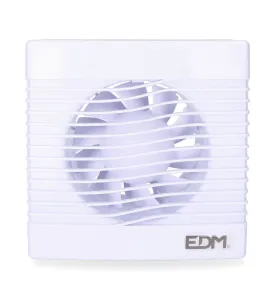 Extracteur d'Air avec Minuteur 15W 39dB 104m³/H Ø10cm 160,5x160,5cm Blanc