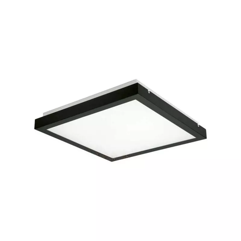 Plafonnier LED 38W à détecteur  Noir - Blanc Naturel 4000K