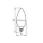 Ampoule LED E14 4,5W 470lm (40W) 240° - Blanc Chaud 3000K