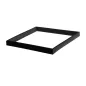 Cadre de Fixation en Saillie Carré pour Dalle LED 600x600mm Noir