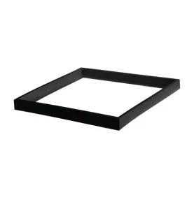 Cadre de Fixation en Saillie Carré pour Dalle LED 600x600mm Noir