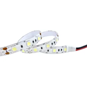 Ruban LED 60cm SMD5050 60LED/m 6000K DC12V IP65 étanche avec 2xcâbles 30cm 840lm