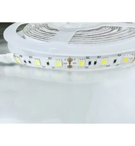 Ruban LED 60cm SMD5050 60LED/m 6000K DC12V IP65 étanche avec 2xcâbles 30cm 840lm