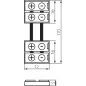 Double-Connecteurs pour Ruban LED 12mmx16mm Monocouleur