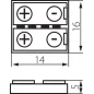 Connecteur pour Ruban LED 14mmx16mm RGB