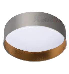 Plafonnier LED Saillie 17,5W 1500lm 120° ∅400mm Gris/Or - Blanc Naturel 4000K