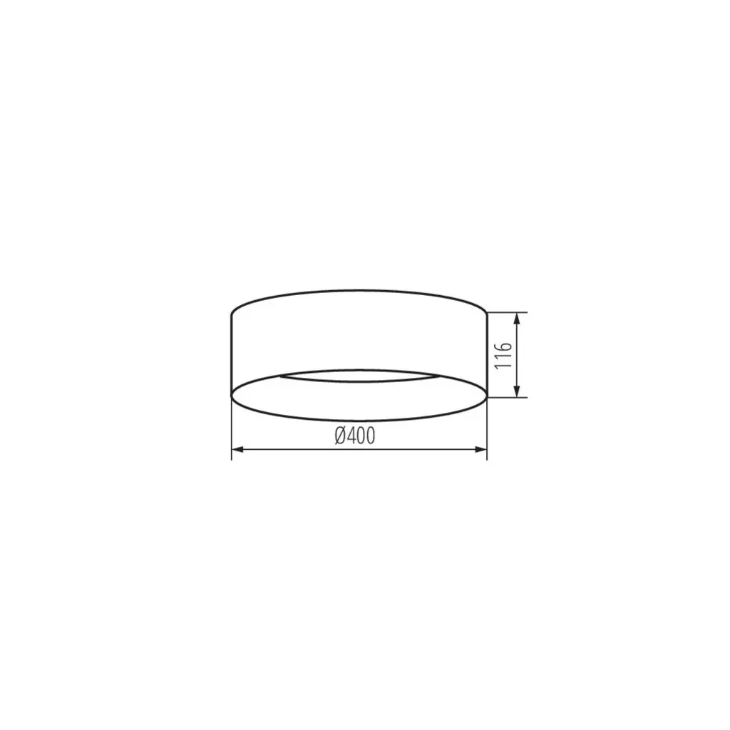 Plafonnier LED 17,5W rond ∅400mm Noir / Or - Blanc Chaud 3000K