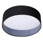 Plafonnier LED Saillie 17,5W 1500lm 120° ∅400mm Noir/Blanc - Blanc Chaud 3000K