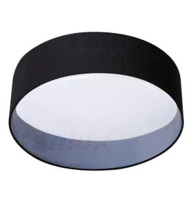 Plafonnier LED Saillie 17,5W 1500lm 120° ∅400mm Noir/Blanc - Blanc Chaud 3000K