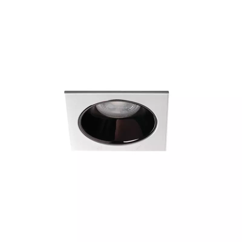 Support Spot Encastrable Plafond Argent 10W MR16/PAR16  88x88mm GU10 /Gx5.3