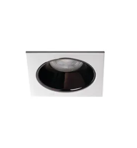 Support Spot Encastrable Plafond Argent 10W MR16/PAR16  88x88mm GU10 /Gx5.3