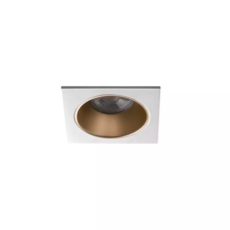 Support Spot Encastrable Plafond Gris Métalisé 10W MR16/PAR16  88x88mm GU10 /Gx5.3