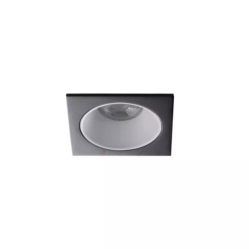 Support Spot Encastrable Plafond Gris Foncé 10W MR16/PAR16  88x88mm GU10 /Gx5.3